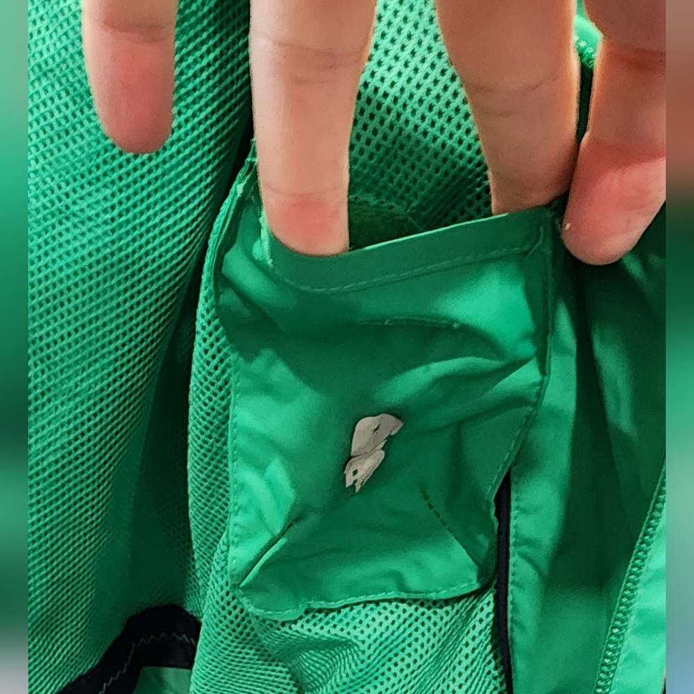Green Hooded Women's Rain Jacket - Picture 9 of 11